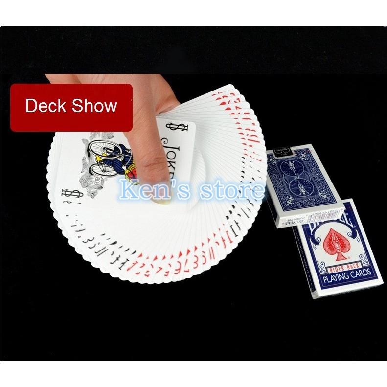 2 Packs Bicycle Rider Back Playing Cards Red & Blue Deck 808 Sealed Card Games Magic Tricks Props