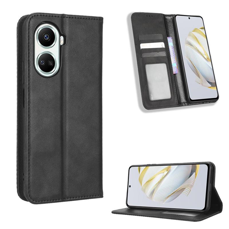 Flip Cover For Huawei Nova 10 SE,Nova 10,Nova 10 Pro [Flip Vintage Leather] Shockproof Durable Retro Leather Case