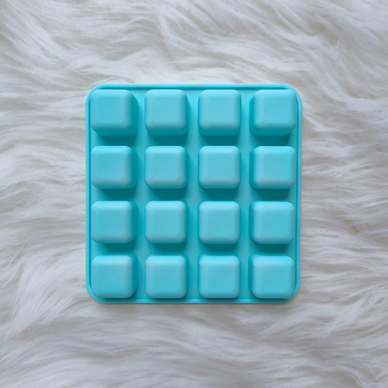 Силиконовая форма для выпечки торта в виде квадратной решетки для льда на 16 ячеек, сделай сам, для шоколадного торта, печенья, конфет, пудинга, трюфелей, брауни