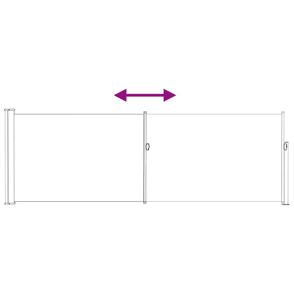Retractable Side Awning Beige 300 x 100 cm Polyester