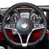 Hand Stitched suede Sporty style car Steering Wheel Cover For Alfa Romeo Giulia 2016 2017 2018 Stelvio 2017 Interior accessories