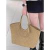 Vintage Woven Tote Bag for Women Large Capacity Shoulder Bag Boho Chic Handbag Fall New Arrival