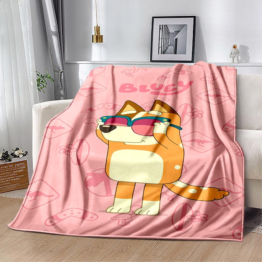 Bluey Friends Adventure Blanket Soft & Cozy Suitable for Chair Picnics Bedding All-Season Use Modern Ideal Gift for Friends Family Couples Picnic