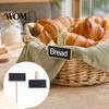 Decorative Chalkboard Picks for Plants 10PCS Mini Blackboard Clips/Signs with Wooden Stands, Reusable Small Rustic Log Style Message Clips Signs,