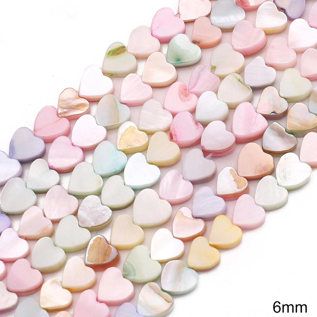 Natural Seashell Moon Round Star Beads For DIY Necklace Bracelet Earrings Jewelry Making