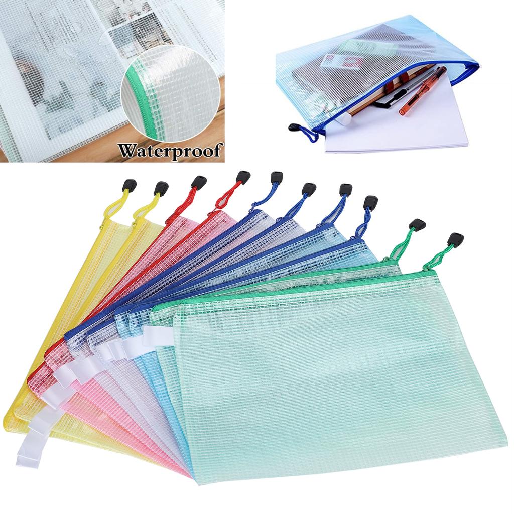 10 шт. Сетчатая сумка для документов формата А5, защитный карман, классифицированные офисные принадлежности