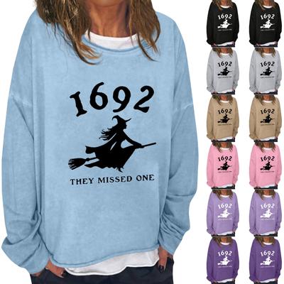 Женская повседневная модная винтажная толстовка с длинным рукавом и круглым вырезом с принтом, многослойный пуловер, топ