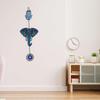 Designer Elephant Wooden Wall Hanging for Home Decor - Evil Eye & Hamsa Hand Charm for Entryway - Boho Modern Wall Art - Peace Accent Decorative