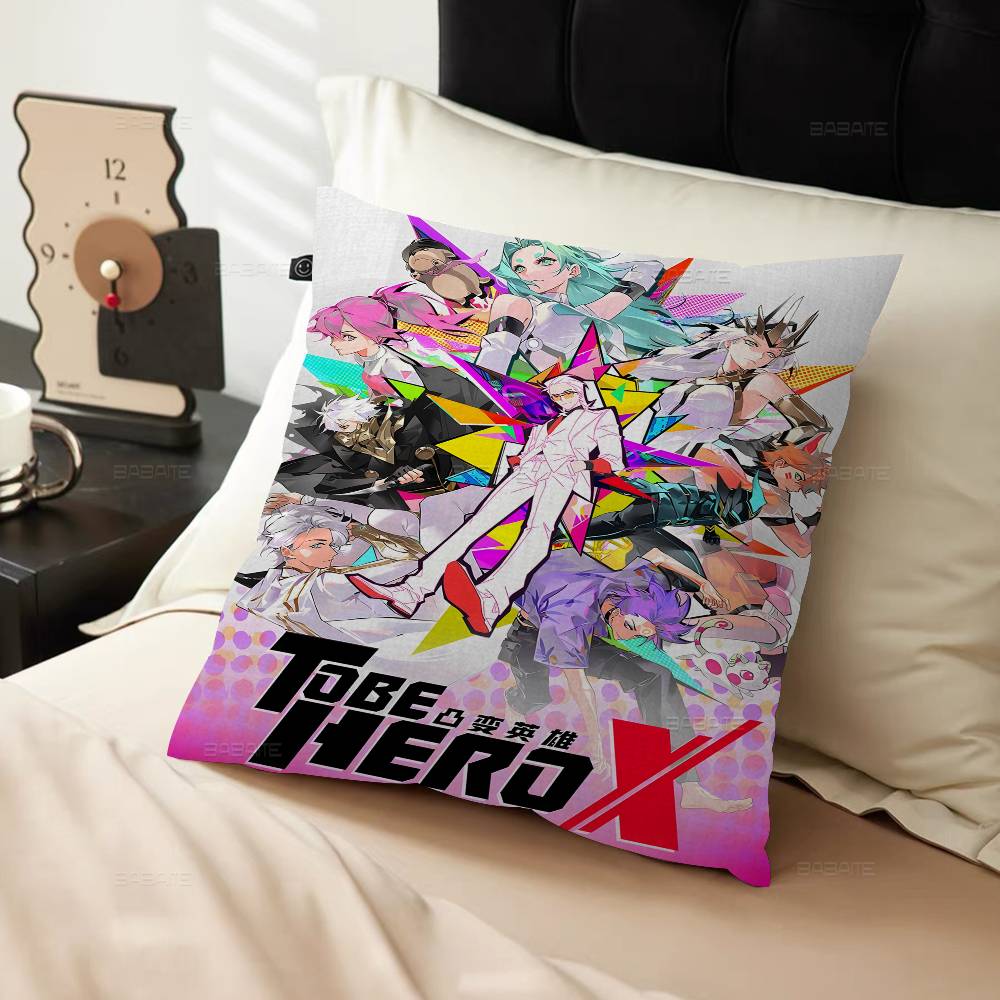 Подушки с принтом из аниме To Be Hero X Мультяшные декоративные чехлы для дивана Домашний двусторонний принт Короткий плюш Милый чехол для подушки
