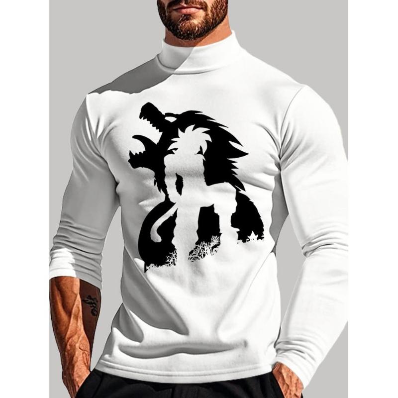 Perfect for Cold Mornings & Dog Walks, Warm & Flexible, Men's Long Sleeve Top, Slim Fit