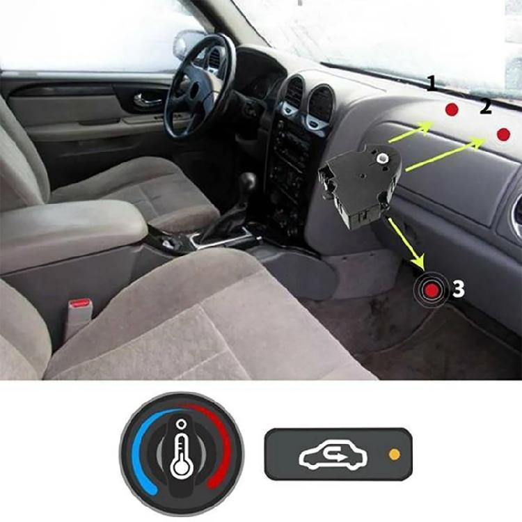 HVAC Heater Blend Door Actuator for 1500 2500 3500 89018365, 604-106, 52402588