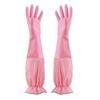 Stripe Pattern Cleaning Glove Long Sleeves Rubber Glove  for Household Cleaning Work