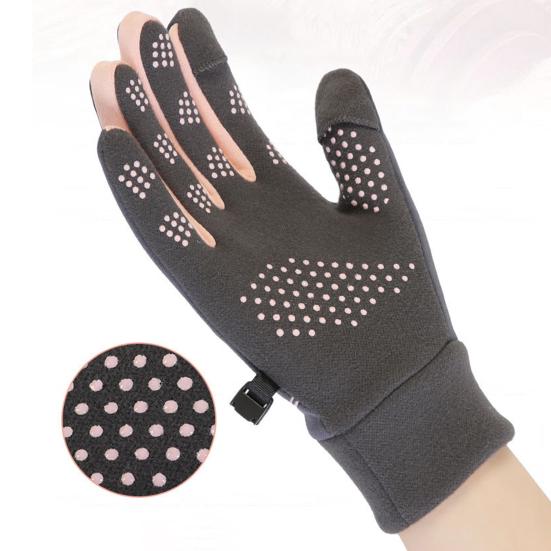 1 пара женских зимних теплых перчаток, ветрозащитные, водонепроницаемые, нескользящие, велосипедные перчатки с сенсорным экраном и полным пальцем