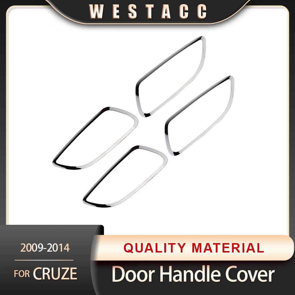 4 шт., внутренняя дверная ручка автомобиля из нержавеющей стали, декоративная наклейка, накладка на рамку для Chevrolet Cruze 2009-2015
