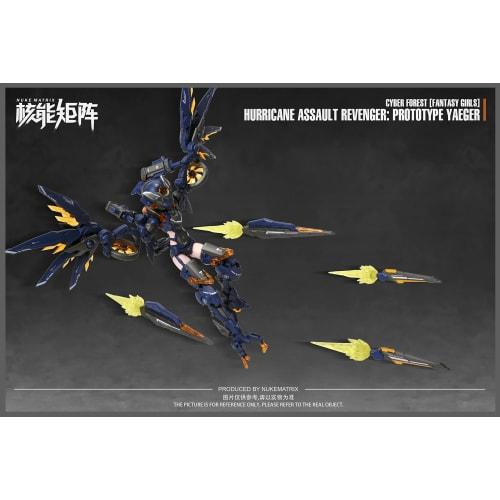 NUKE MATRIX "CYBERFOREST FANTASY GIRLS" Hurricane Assault Revenger Prototype Jaeger 1/10.5 Scale PVC & ABS Assembled Plastic Model