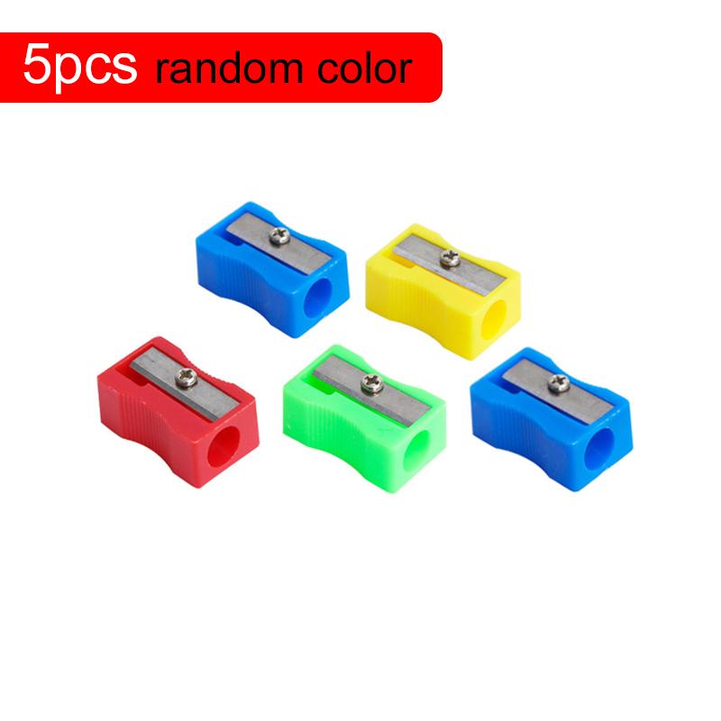 5/10/20 шт. Мини-точилка для карандашей Цветная Одинарное отверстие Прямоугольная Пластиковая для Учеников Начальной Школы Ручная Точилка TMZ
