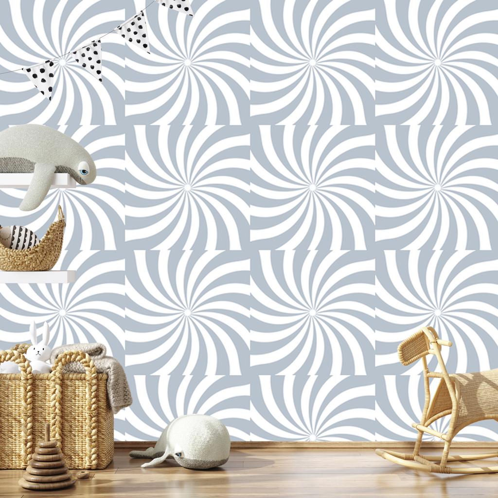 Hippie background wallpaper light gray and white for living room and bedroom 50x1000