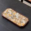 Чайный поднос из грецкого ореха Маленький прямоугольный Сухая пена Стол Китайский коврик для чая Домашний поднос для чайного набора Аксессуары для церемонии чая Кунг-фу