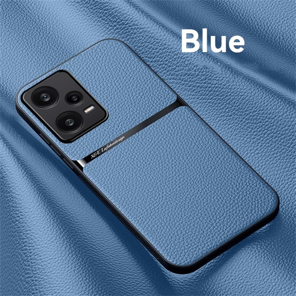 Магнитный кожаный чехол для Xiaomi Redmi Note 14 Pro 5G 13 12 11 4G 11S 14C 13C Poco X7 M6 Ударопрочные чехлы Защитная задняя крышка