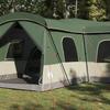 16 Person Family Tent with Roof Green 680 x 510 x 210 cm