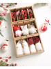 Christmas Tree Santa Claus Snowman Cloth Pendants Cute Figurines & Dolls Set of Accessories Small Decorations Ages 5-7