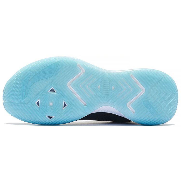 Баскетбольные кроссовки Li Ning Storm Low Fabric Shock Absorbing Non-Slip Rebound High-Top с высоким берцем, мужские кроссовки Black Orange ABFS013-2