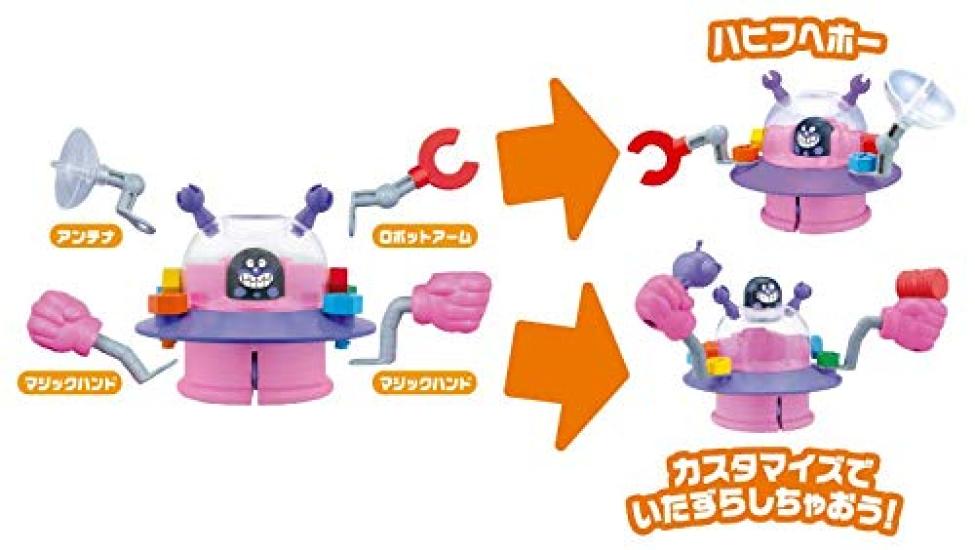 SEGA TOYS Anpanman Assembly DIY Baikin UFO Screw-Type