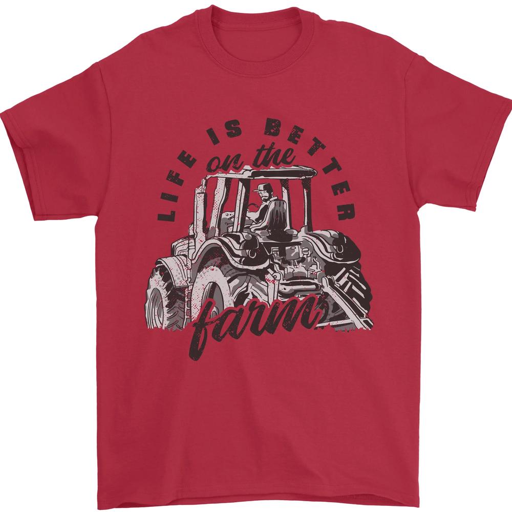 Tractor Life Is Better Farm Funny Farming Unisexs TShirt 100 Cotton