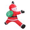 Надувной Рождественский Лазающий Санта 8,2 фута Надувной Санта Украшение для Двора с Мешком для Подарков Встроенная Светодиодная Подсветка для Стены Сада