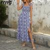 Women's Fashion Summer Spring Sleeveless Suspenders High Waist Casual Dresses