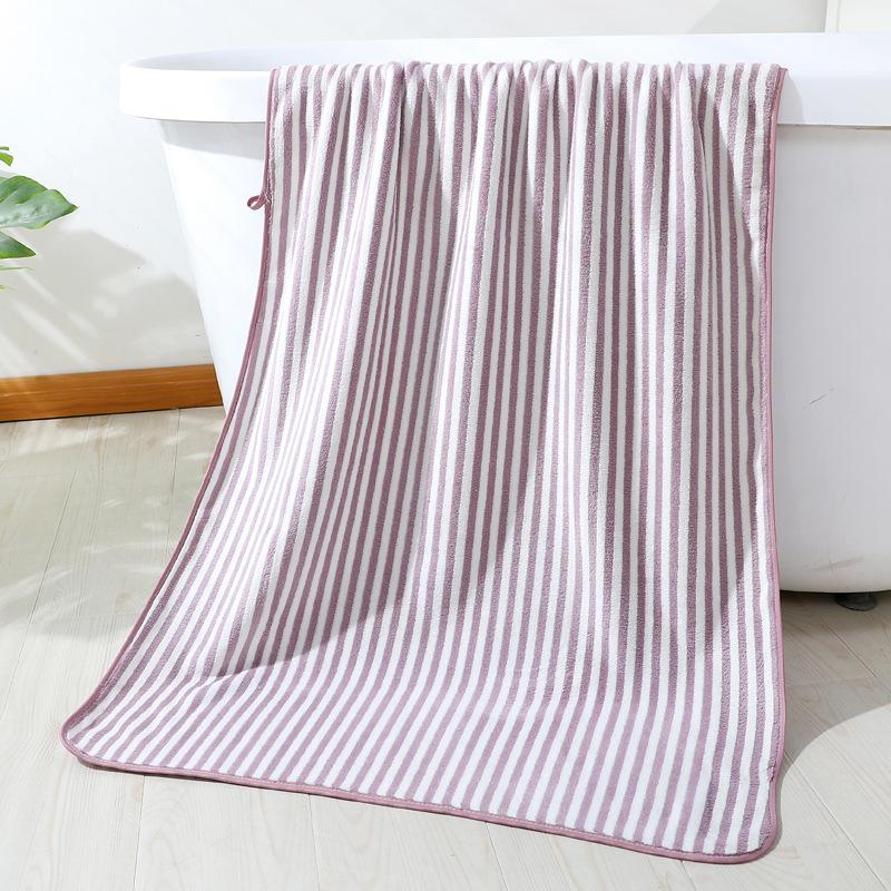 Coral Velvet Bath Towel Thick Soft Towel 70 X 140 Cm