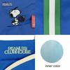 8389 Snoopy Sporty Large Tote Bag with Shoulder IP Tall PEANUTS [Routeto] 2-Way (01 Blue)