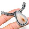 Natural Montana Agate Gemstone 925 Sterling Silver Gift Pendant 2.88" S2o64
