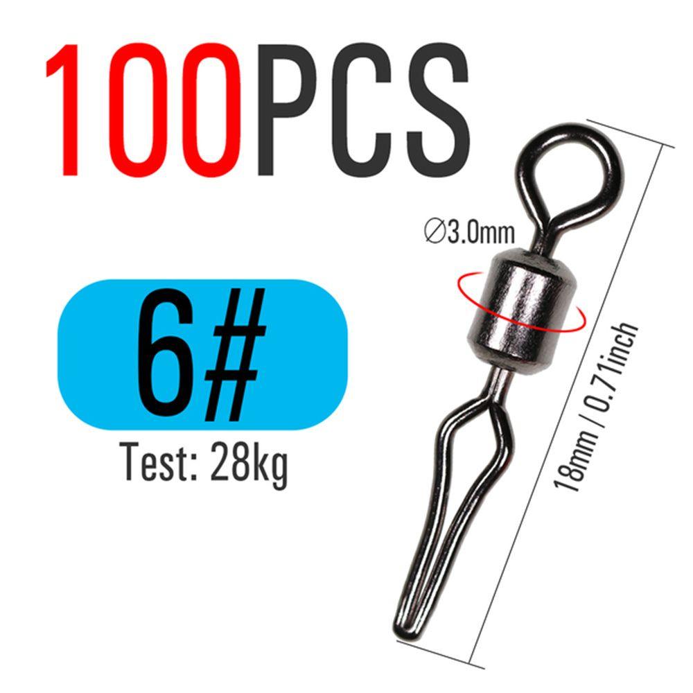Swivel Fast Lock Swivels With Side Line Clip Fishing Hanging Snap Fishhooks And Crap Connector