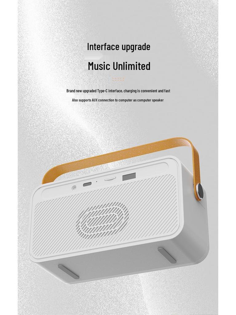 Караоке Y8 Портативная беспроводная Bluetooth-колонка с микрофоном и дисплеем текста для детей