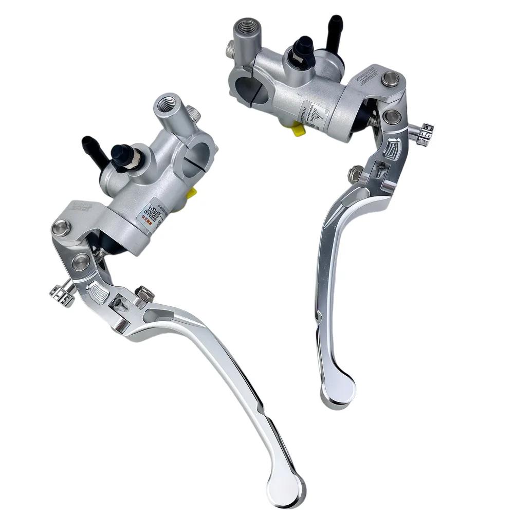 15mm Piston Motorcycle Foldable Clutch Brake Lever Anti-Drop CNC Aluminum Adjustable Universal Modification Accessories Upgrade