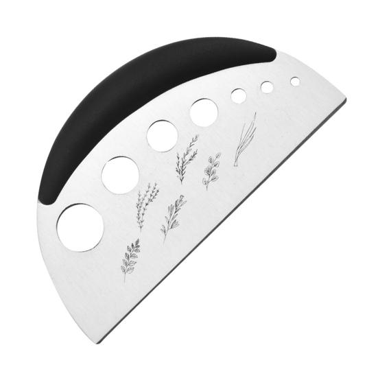 2-in-1 Herb Stripper & Cutter Stainless Steel 7-Hole Adjustable Kitchen Herbs Leaf Stripping Tool for Thyme Rosemary Basil Dishwasher-Safe Precision