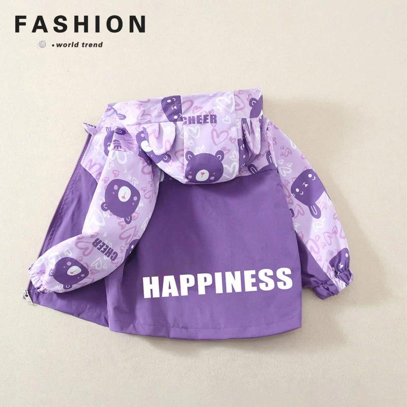 Ветровка в стиле вестерн Свободная повседневная куртка для девочек Детская куртка Куртка весна и осень для мальчиков и девочек