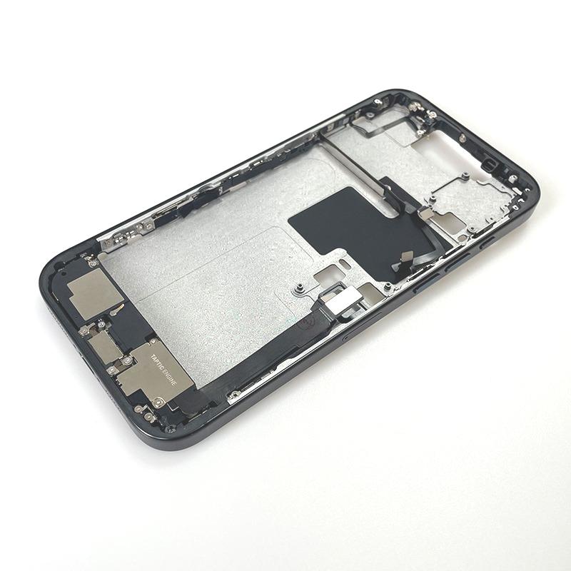Для iPhone 16 Pro Max Полный корпус Средняя рамка Окантовка С кабелем шлейфа кнопок громкости и питания Боковая кнопка Шасси Запасные части для ремонта