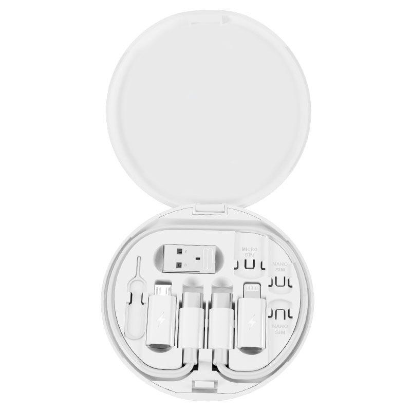 Адаптер USB C, комплект кабелей OTG, чехол для зарядного кабеля, преобразователь USB C в устройство IOS/тип C/микроадаптер, передача данных содержит гнездо для карты, держатель телефона