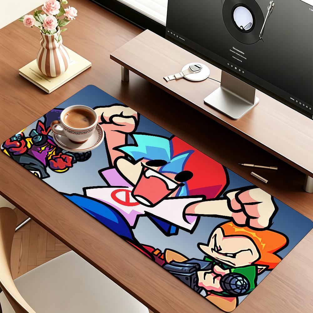 Игровой коврик для мыши F-Friday N-Night F-Funkin Квадратный Водонепроницаемый Нескользящий Резиновый Декоративный Коврик для Игрового Стола в Офисе