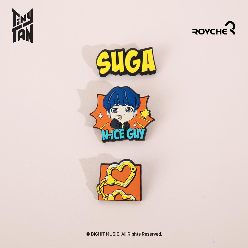 BTS (Бантан Бойз) Резиновая булавка с маслом TinyTAN, официальный, оригинальный, аутентичный, K-POP, айдол