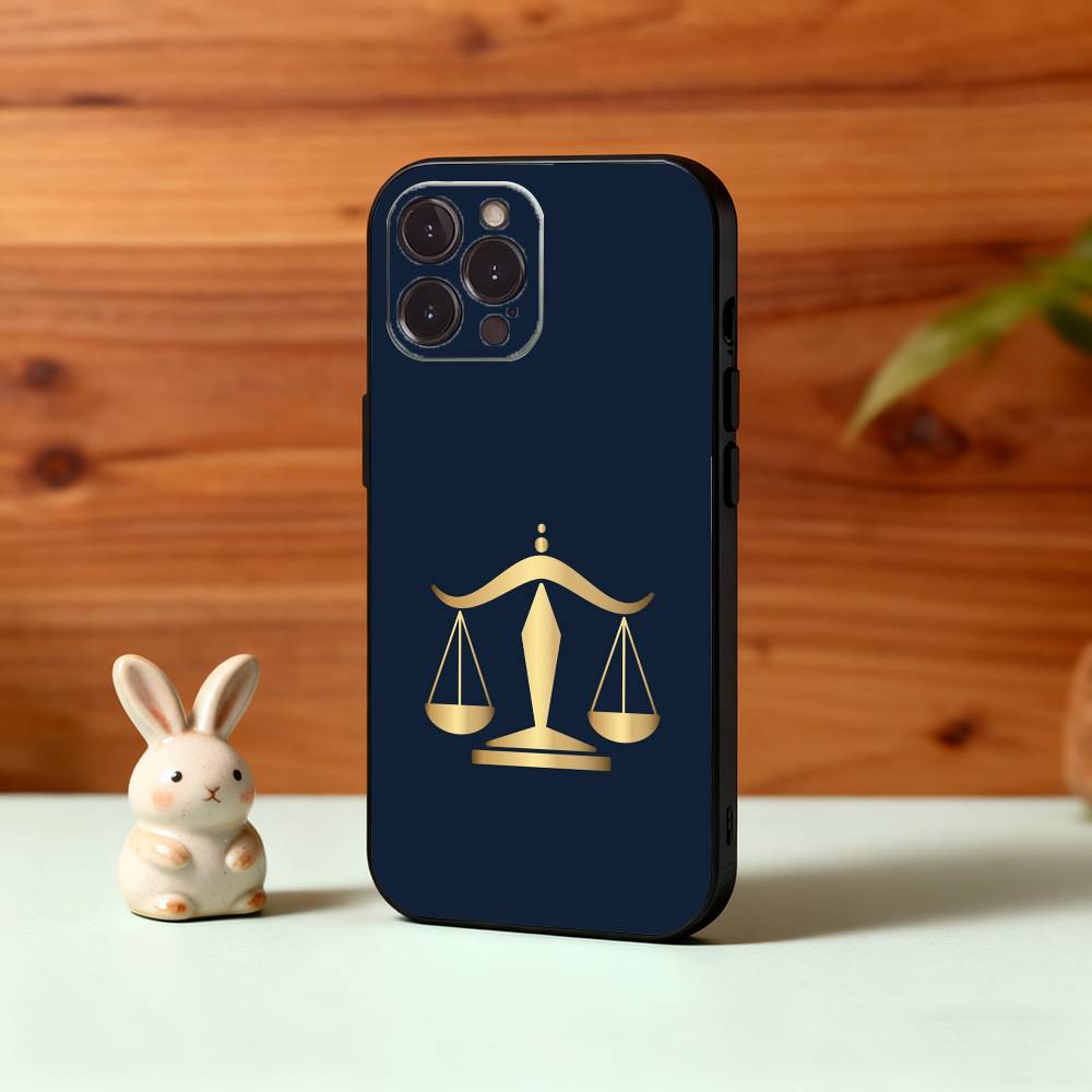 L-Закон L-Адвокат J-Судья J-Справедливость Чехол для телефона для iPhone17,16,15,14,13,12Plus,Pro Max,XS,5G Мягкий Силиконовый Черный Чехол