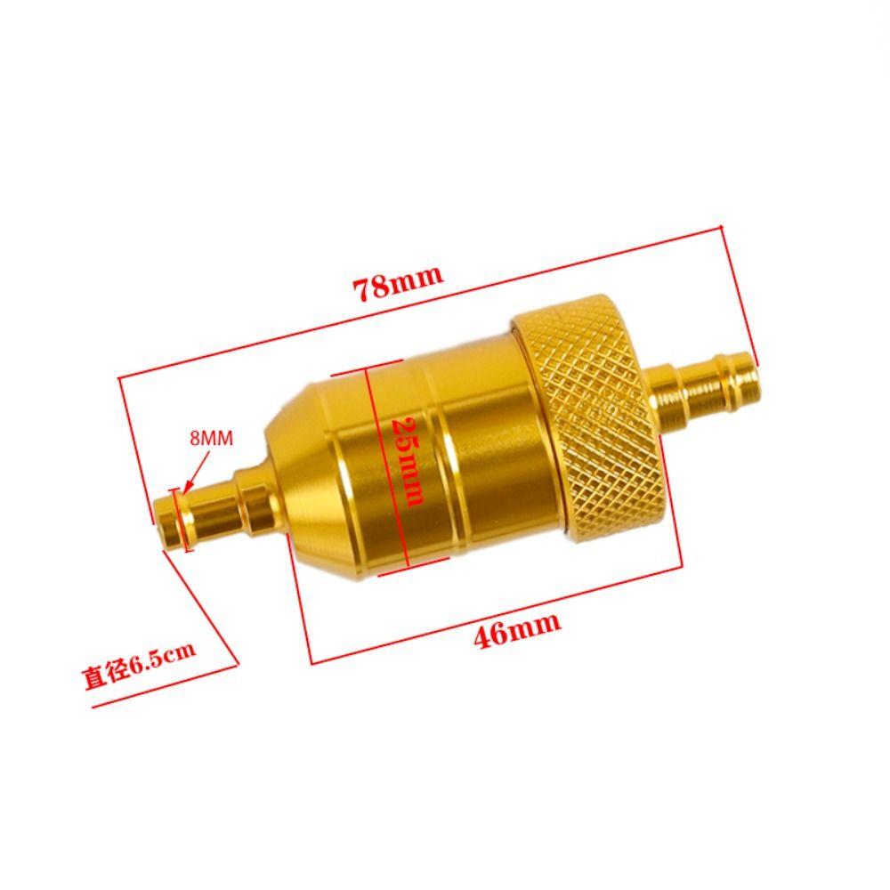 Алюминий Цинк Цинковый сплав Автомобильный Бензиновый Дизельный Встроенный 8мм Мотоциклетный Бензиновый Фильтр Инструменты для мотоциклов