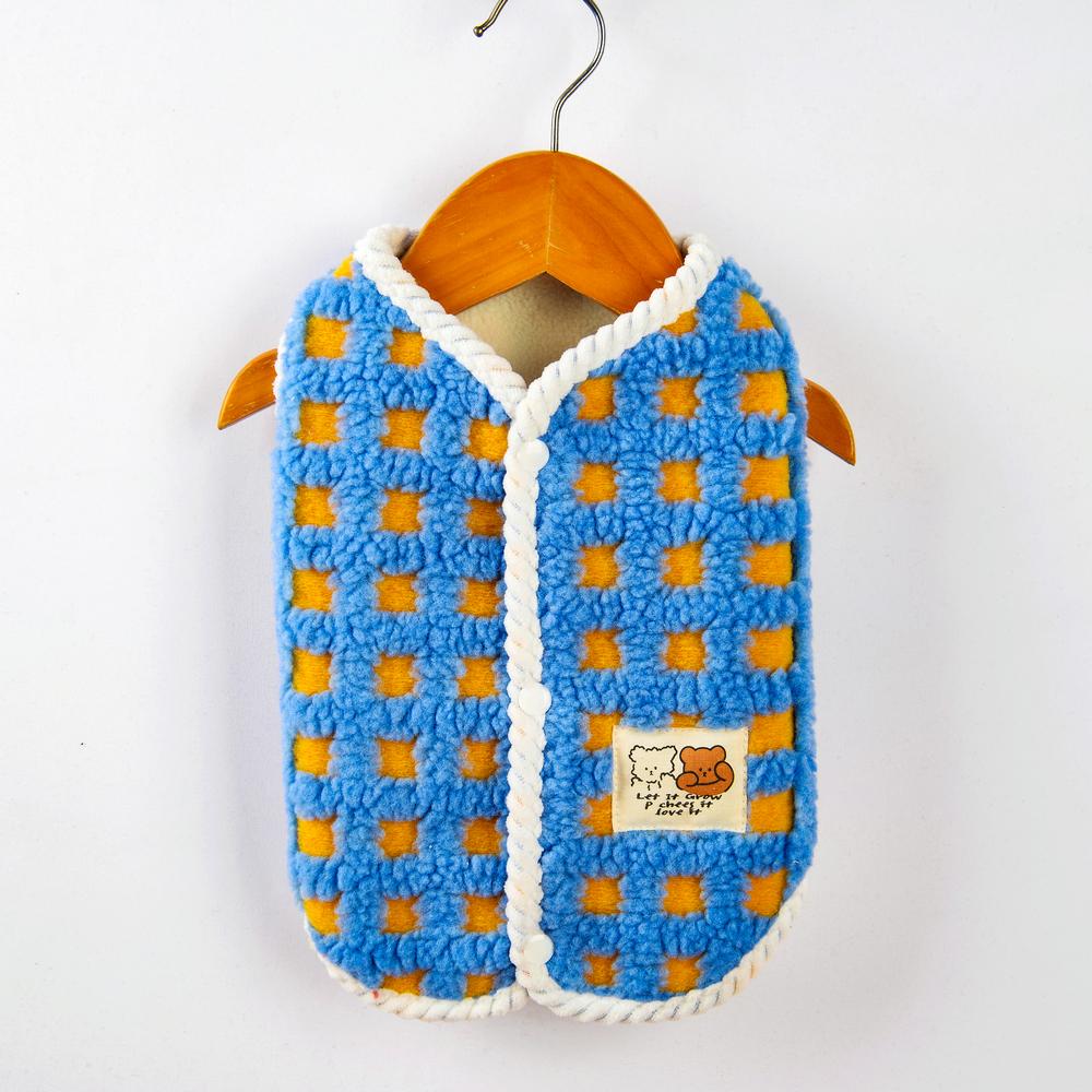 Теплый утолщенный свитер для щенков маленьких собак зимняя одежда для домашних животных с пряжкой померанский шпиц пудель пальто кардиган mascotas одежда