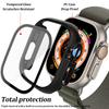 Стекло+Чехол для Apple Watch Series 7/8/9 41мм 45мм Защитное стекло для экрана 44мм40мм Бампер для iWatch Ultra/Ultra2 49мм Защитный чехол
