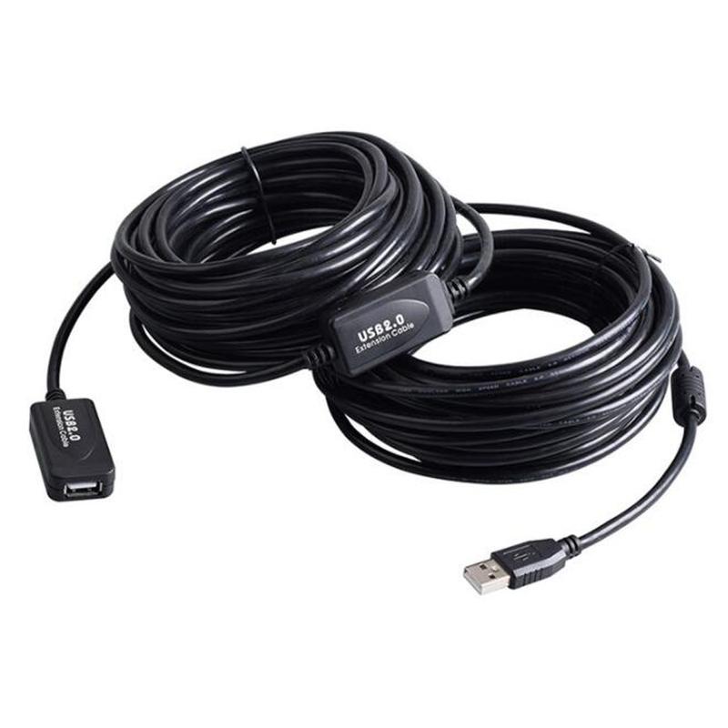 3M 5M 10M 15M 20M 25M 30M USB 2.0 Удлинительный кабель Папа-Мама Активный повторитель Удлинитель для беспроводной сетевой карты USB-адаптер Кабель