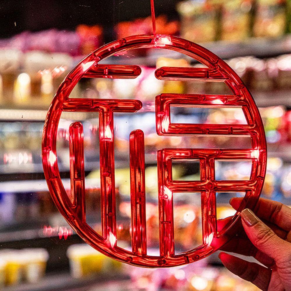 Подвесной новогодний светильник на присоске, светящиеся оконные подвесные огни, праздничные принадлежности