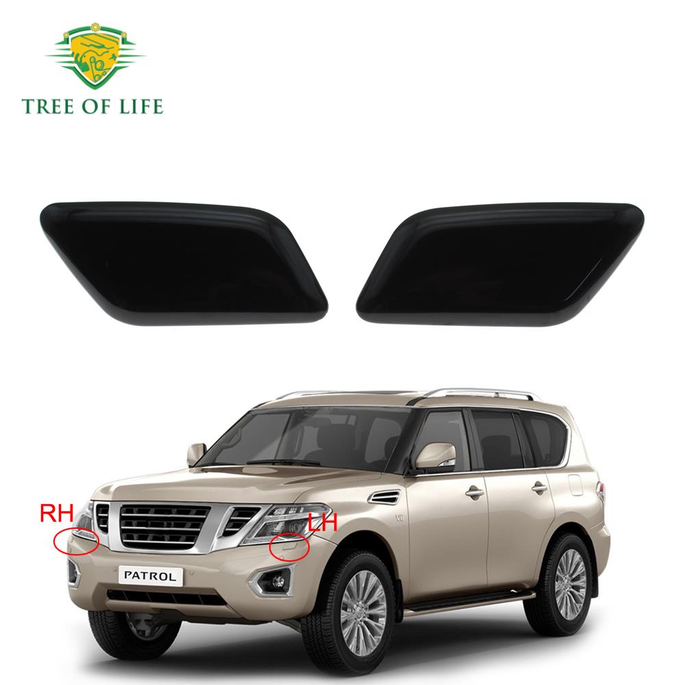 Передний Бампер Фара Фары Омыватель Форсунка Крышка Колпачок Для Nissan Patrol Y62 Серия 2013 2014 2015 2016 2017 2018 Новый ПРАВЫЙ ЛЕВЫЙ