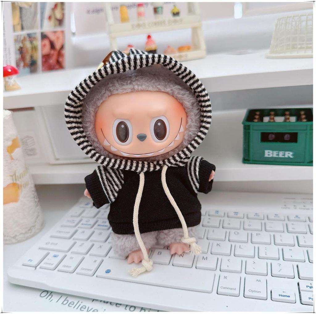 17см Виниловый брелок-кукла Лабубу: Коллекция одежды-сюрпризов первого и второго поколения